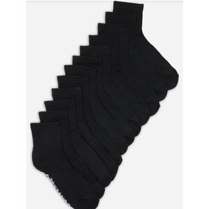 Converse 6-PK Cushioned Ankle Socks- Black